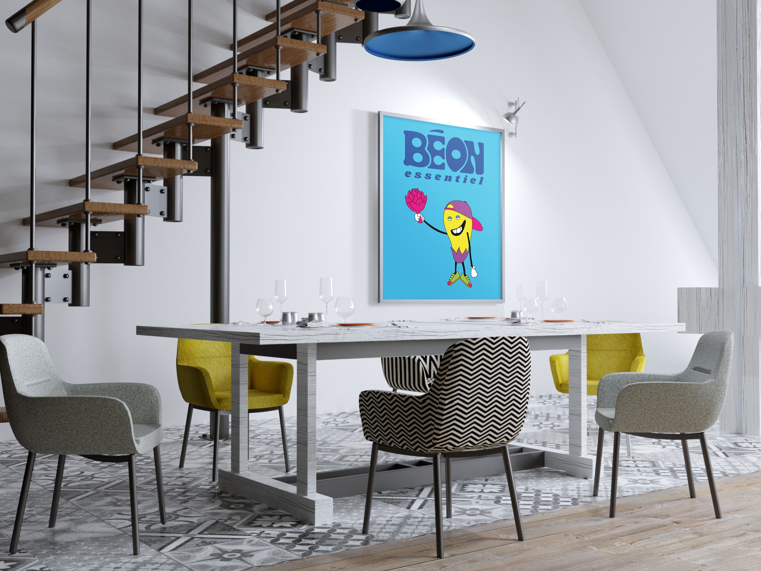 Béon Festival - Affiche identité graphique