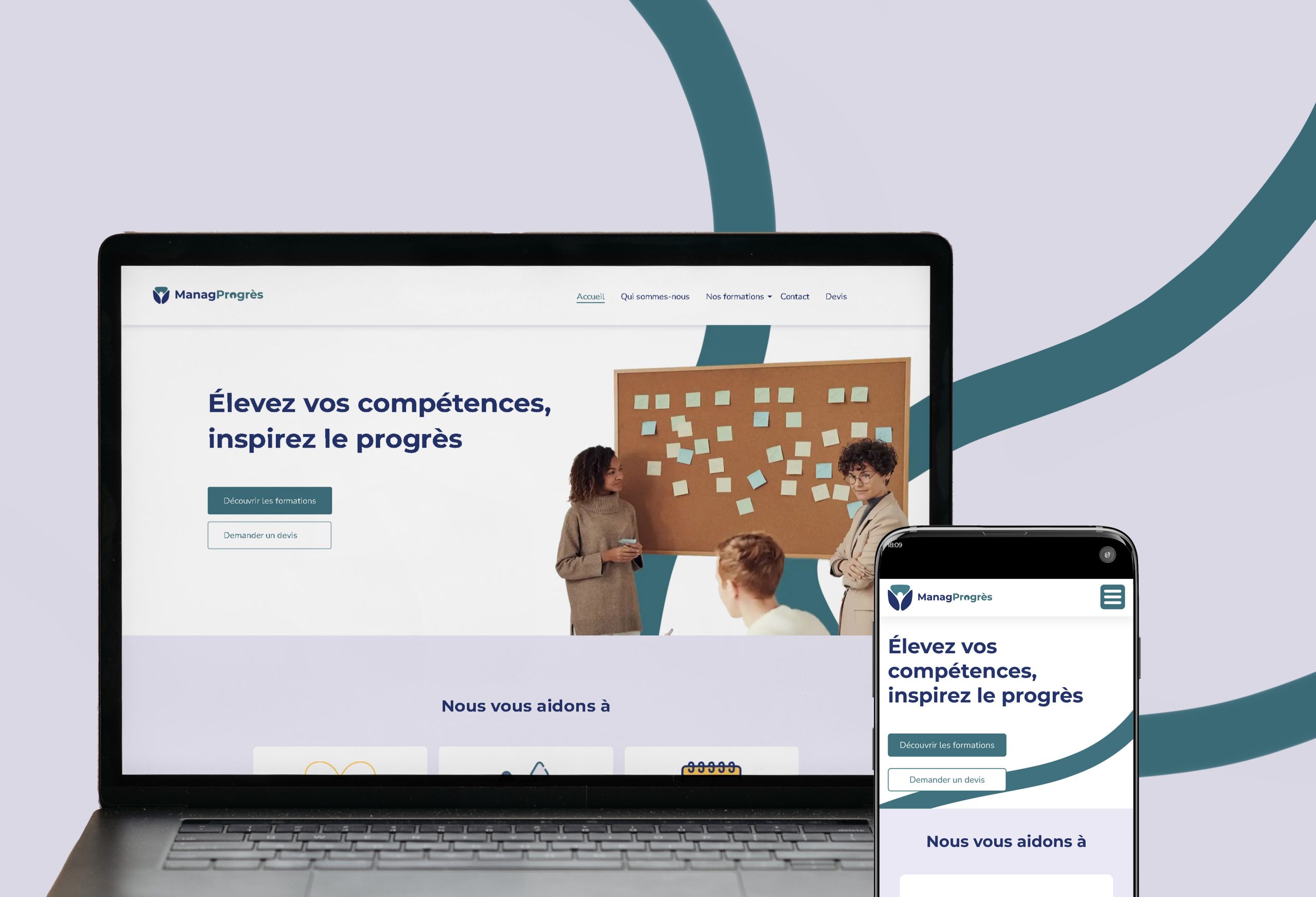ManagProgrès - site vitrine