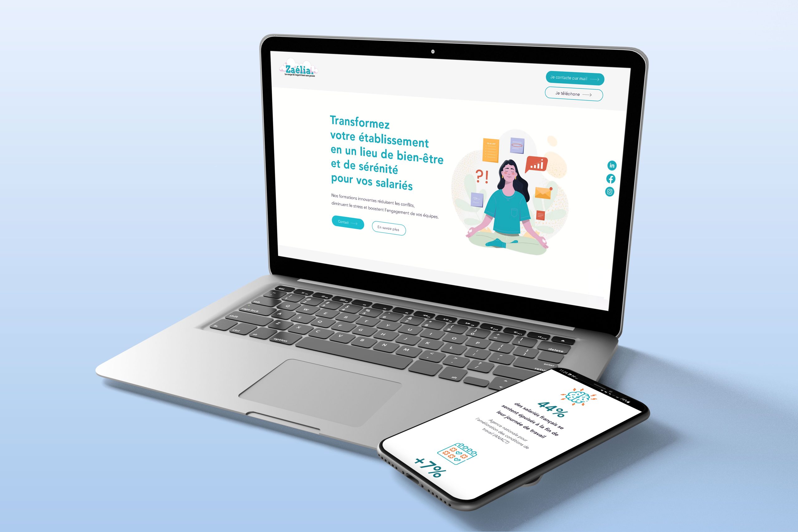 Zaélia identité graphique et site web