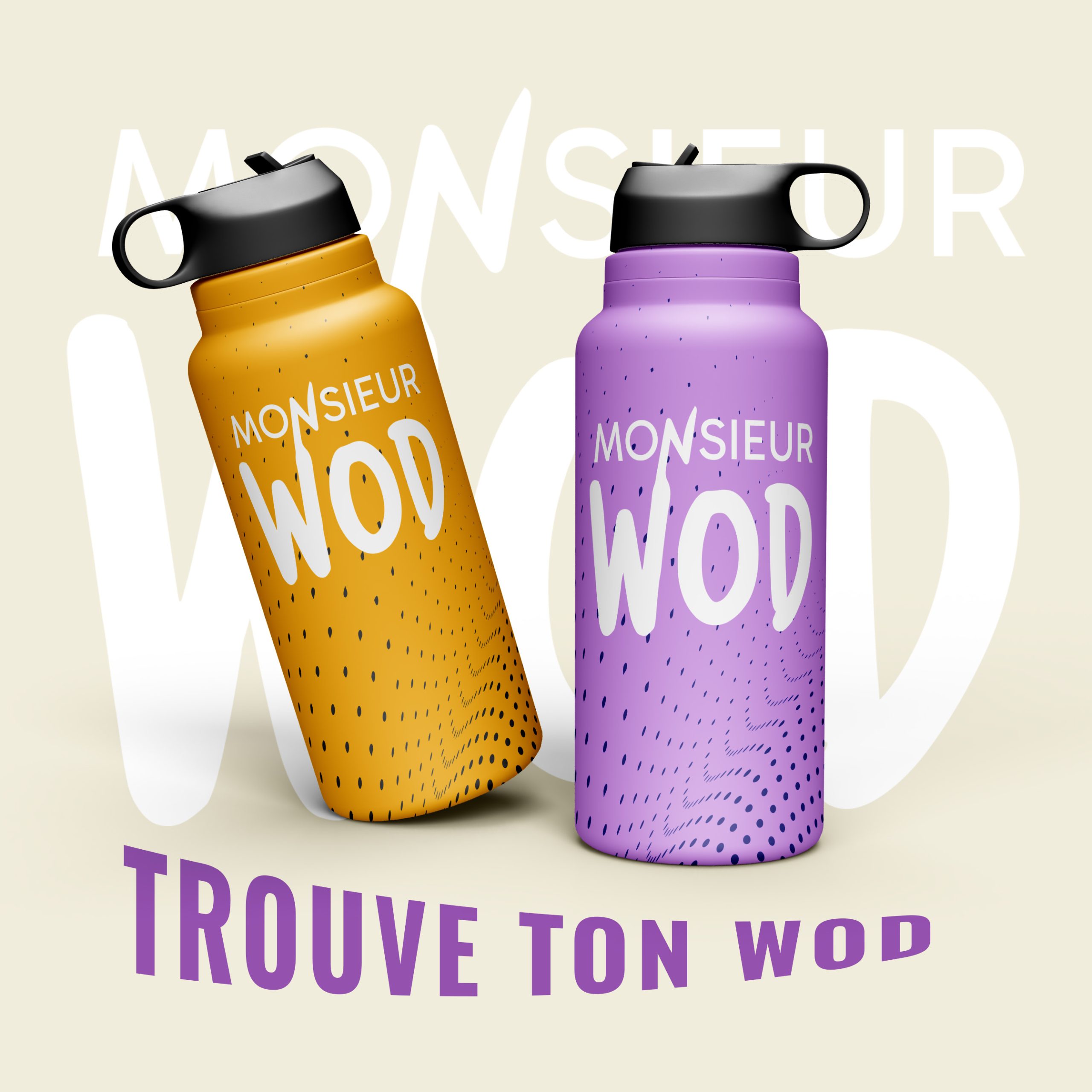 Monsieur WOD - Identité graphique gourde
