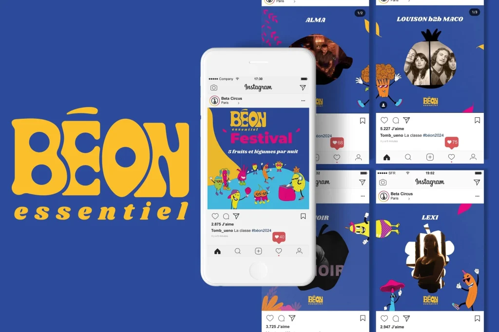 Identité graphique et stratégie de communication Béon Festival
