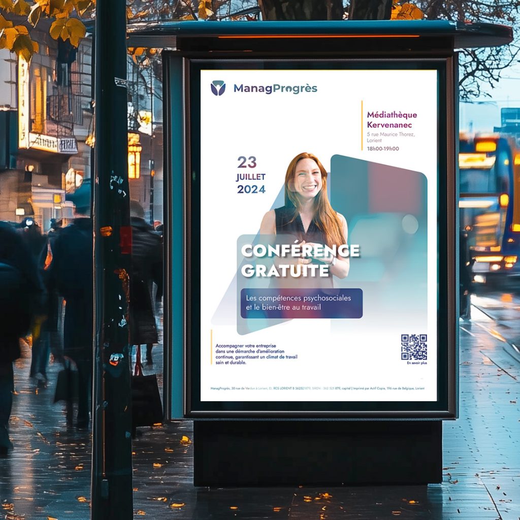 ManagProgrès - publicité et affiche
